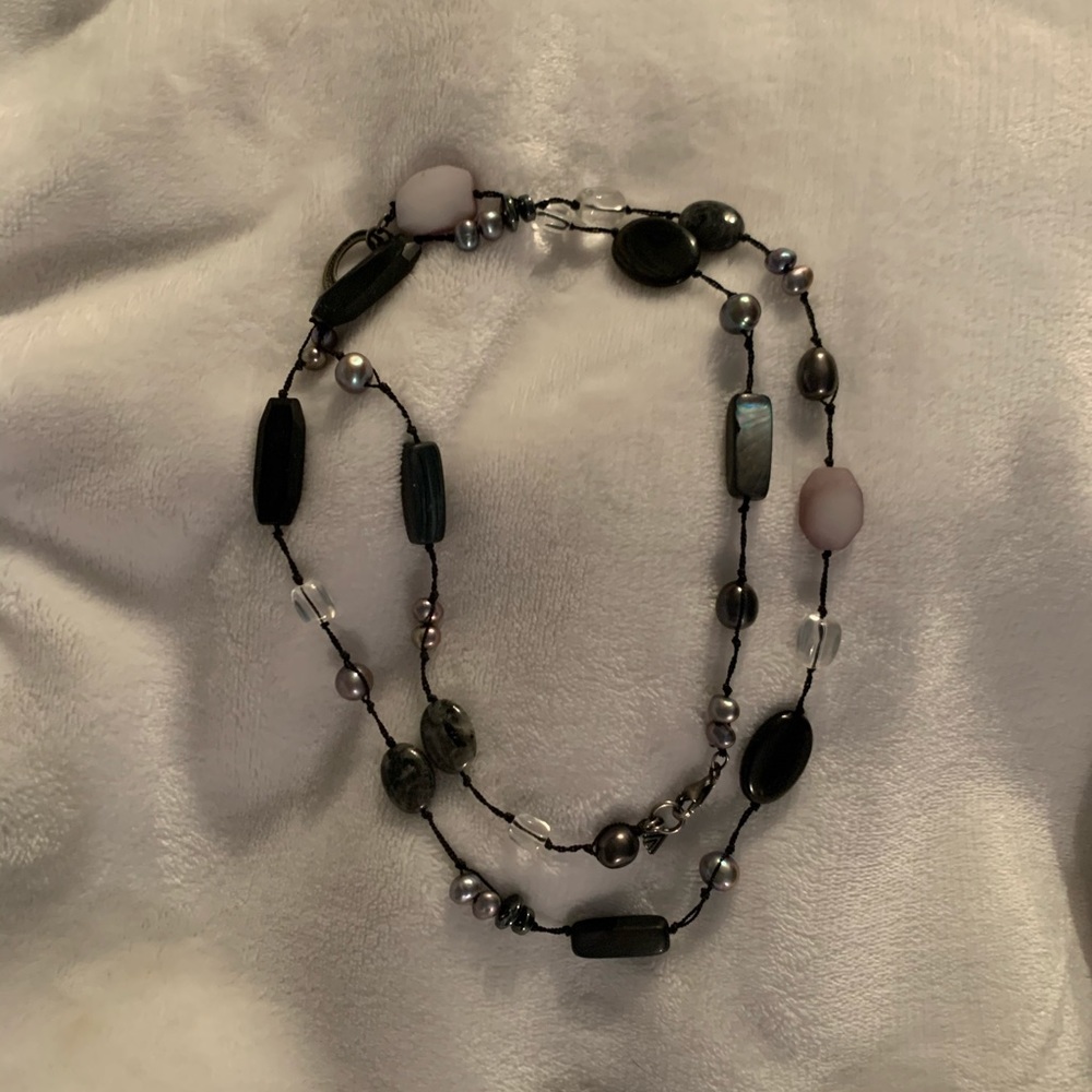 Silpada mixed pearl and stone necklace